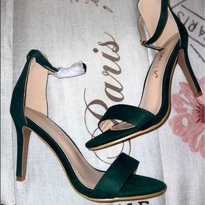 Green dress heels